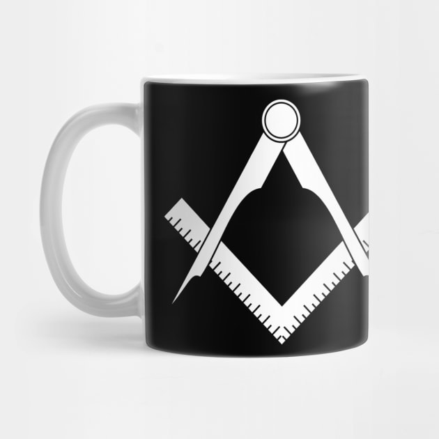 Masonic compasses with square by Arpi Design Studio